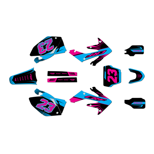 honda crf250r graphics kit 2006-2007 fasthouse series cm