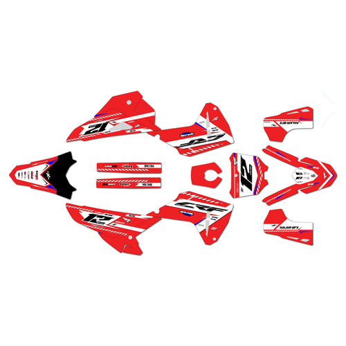 honda crf450rwe graphics kit 2025-2026 lethal series red
