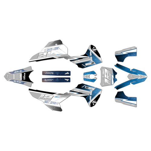 honda crf450rwe graphics kit 2025-2026 lite series white