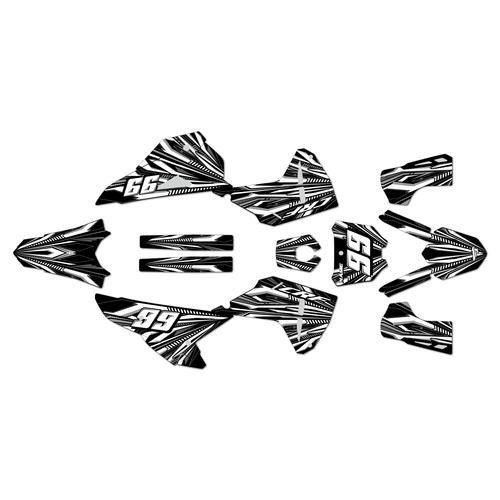 honda crf450rwe graphics kit 2025-2026 prime series white