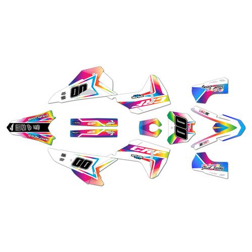 honda crf450rwe graphics kit 2025-2026 unit series rainbow