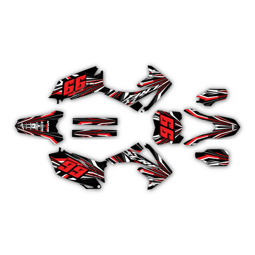 honda crf250r graphics kit 2010-2013 prime series red