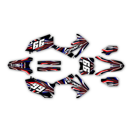honda crf450r graphics kit 2009-2012 prime series red-blue