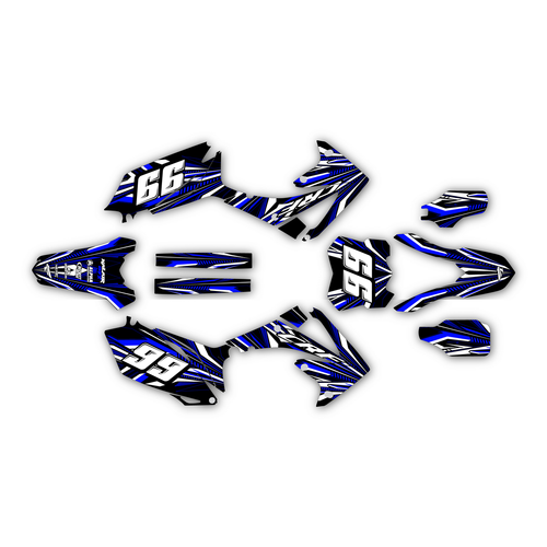 honda crf450r graphics kit 2009-2012 prime series blue