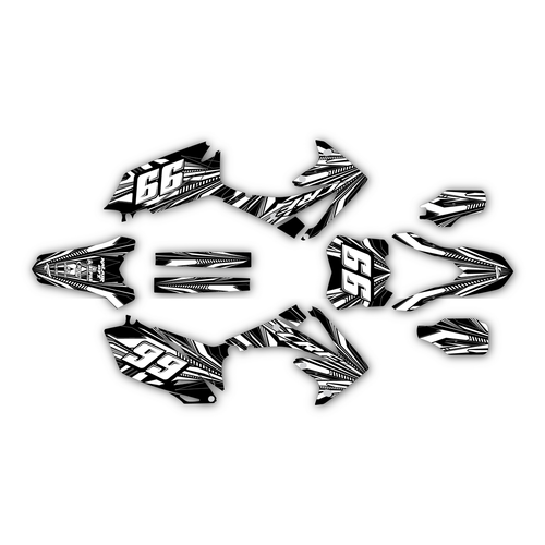 honda crf450r graphics kit 2009-2012 prime series white