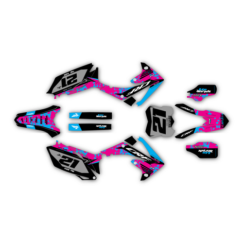 honda crf450r graphics kit 2009-2012 semperfi series cm