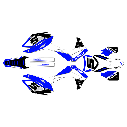 honda crf450r graphics kit 2013-2016 venom series blue