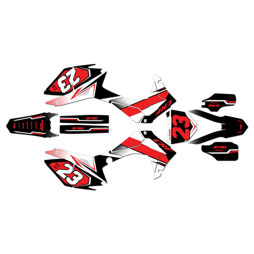 honda crf450r graphics kit 2013-2016 viper series black