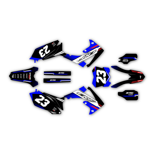 honda crf250r graphics kit 2010-2013 viper series blue