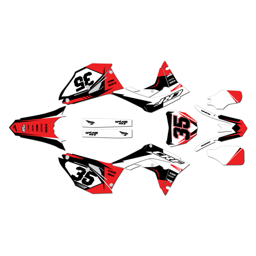 honda crf450r graphics kit 2017-2020 dream series red