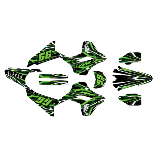 honda crf300l graphics kit 2021-2026 prime series green