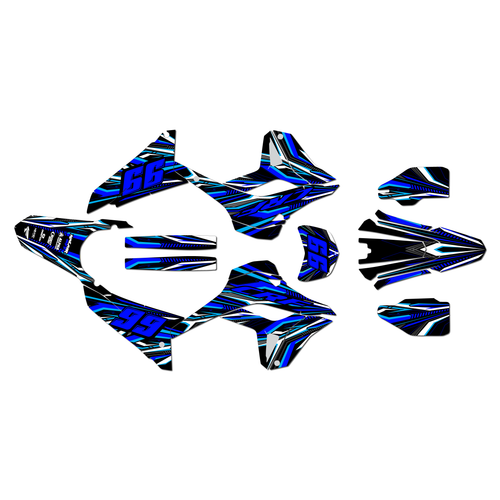 honda crf300l graphics kit 2021-2026 prime series blue