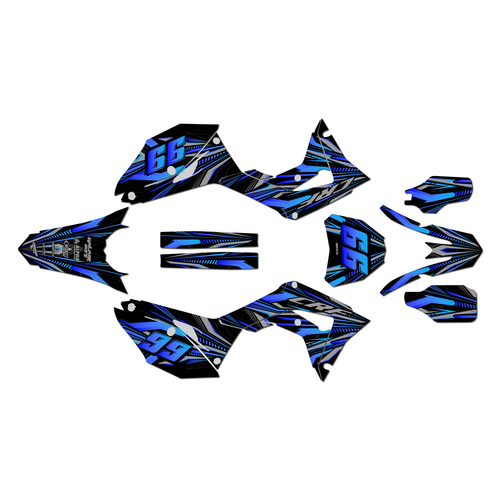 honda crf450r graphics kit 2017-2020 prime series blue-shift