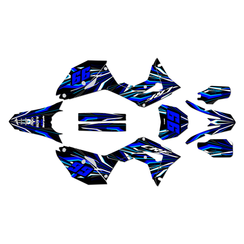 honda crf250r graphics kit 2018-2021 prime series blue