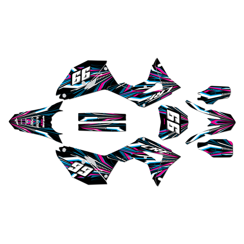 honda crf250r graphics kit 2018-2021 prime series cm