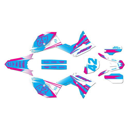 honda crf250r graphics kit 2018-2021 team series cm