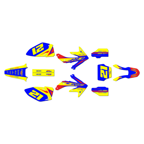honda crf450r graphics kit 2008 crew series yellow