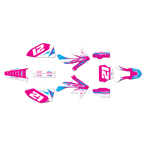 honda crf450r graphics kit 2008 crew series magenta