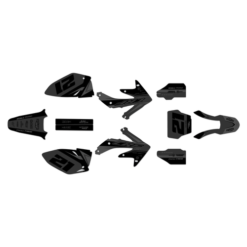 honda crf450r graphics kit 2008 crew series smoke