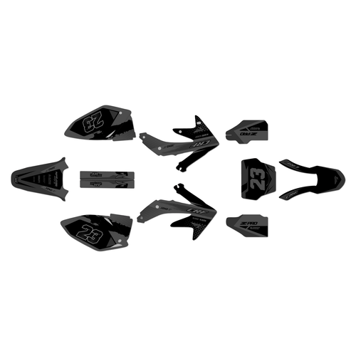 honda crf450r graphics kit 2008 evader series smoke