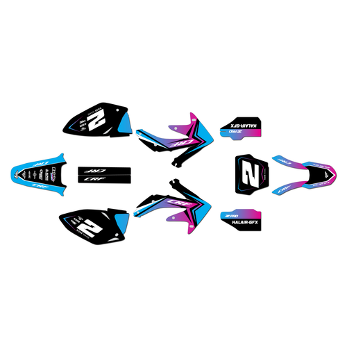 honda crf450r graphics kit 2008 lightning series cm