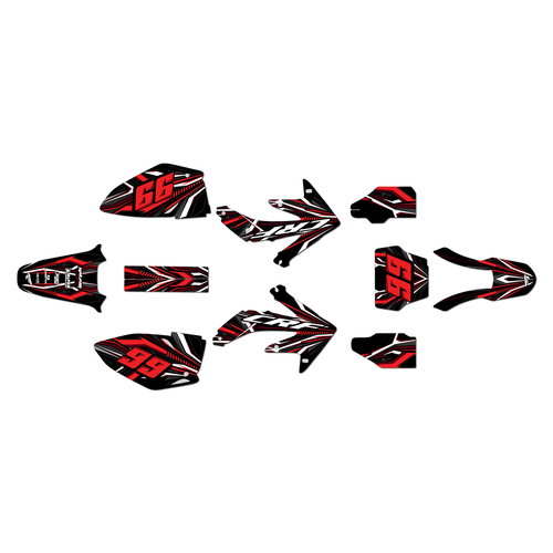 honda crf450r graphics kit 2008 prime series red