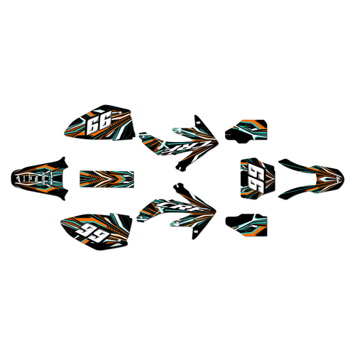 honda crf450r graphics kit 2008 prime series orange