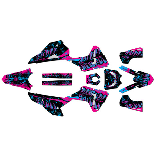 honda crf250rx graphics kit 2025-2026 carnage series magenta