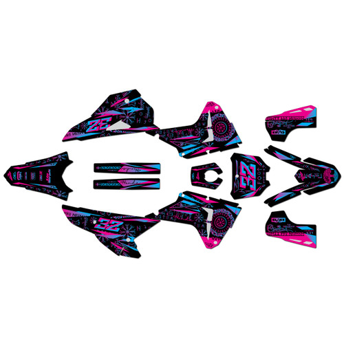 honda crf250rx graphics kit 2025-2026 midgard series magenta