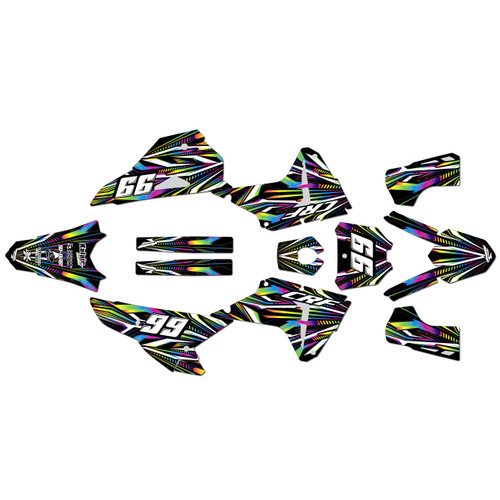 honda crf250rx graphics kit 2025-2026 prime series rainbow