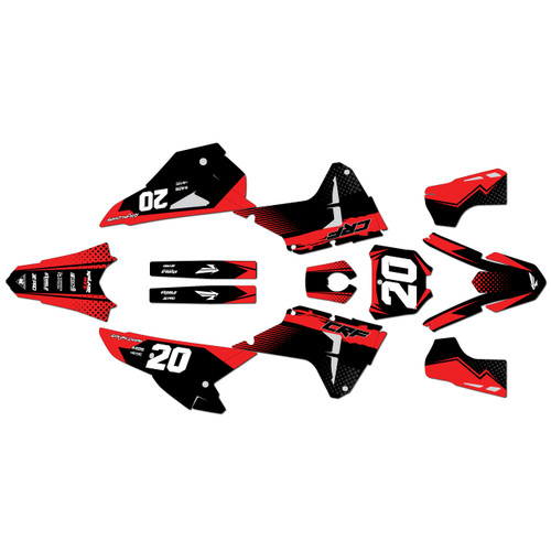 honda crf250rx graphics kit 2025-2026 spear series red