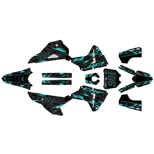 honda crf250rx graphics kit 2025-2026 twitch series teal