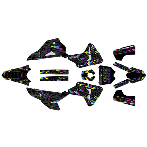 honda crf250rx graphics kit 2025-2026 twitch series rainbow