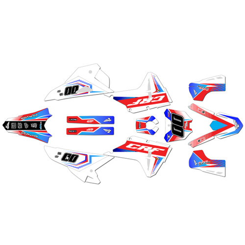 honda crf250rx graphics kit 2025-2026 unit series red
