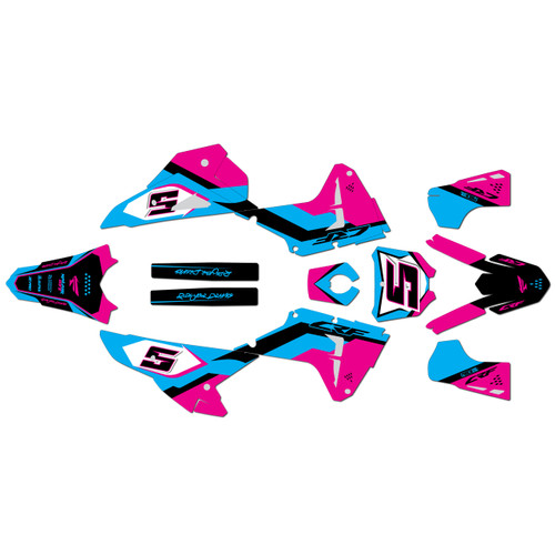 honda crf250rx graphics kit 2025-2026 venom series magenta