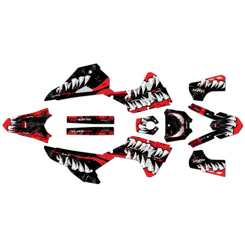honda crf450rx graphics kit 2025-2026 carnage series red