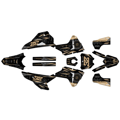 honda crf450rx graphics kit 2025-2026 midgard series tan