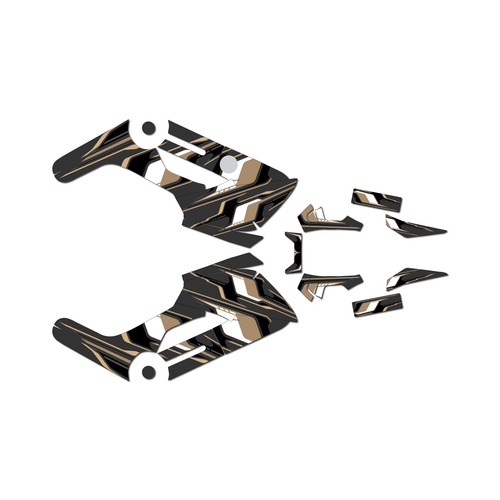 honda navi graphics kit all years klutch series tan