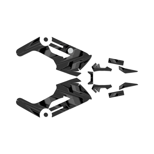 honda navi graphics kit all years klutch series smoke