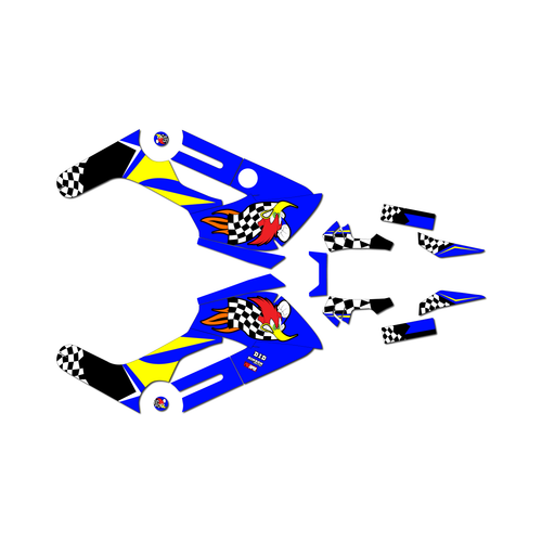 honda navi graphics kit all years pecker series blue