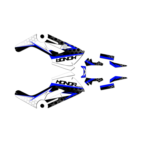 honda navi graphics kit all years proxima series blue