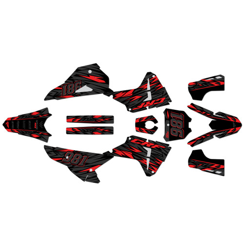 honda crf450rx graphics kit 2025-2026 twitch series red