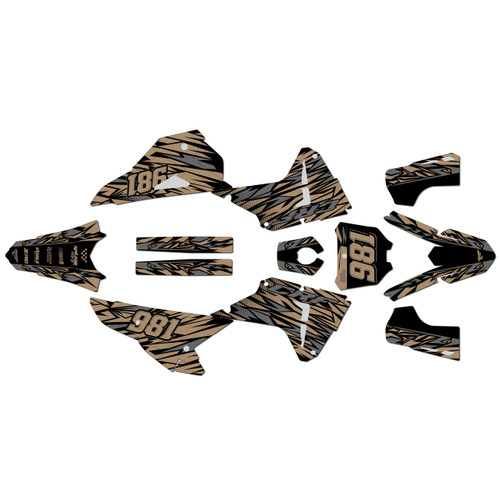 honda crf450rx graphics kit 2025-2026 twitch series tan