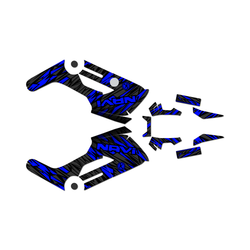 honda navi graphics kit all years twitch series blue