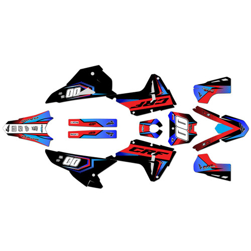 honda crf450rx graphics kit 2025-2026 unit series red-shift