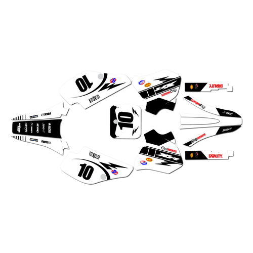 honda xr70 graphics kit 1997-2000 speed series white