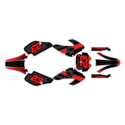 honda xr70 graphics kit 2001-2003 fh series red-shift