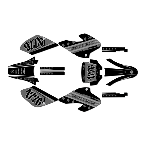 honda xr80 graphics kit 2001-2003 usa series smoke