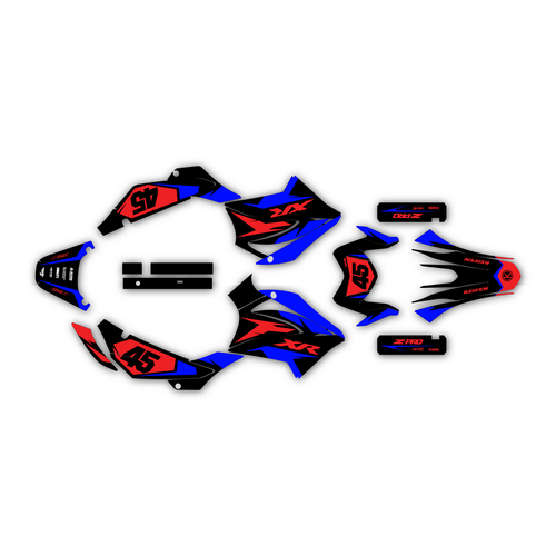 honda xr150l graphics kit all years division series blue