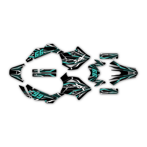 honda xr150l graphics kit all years prime series teal